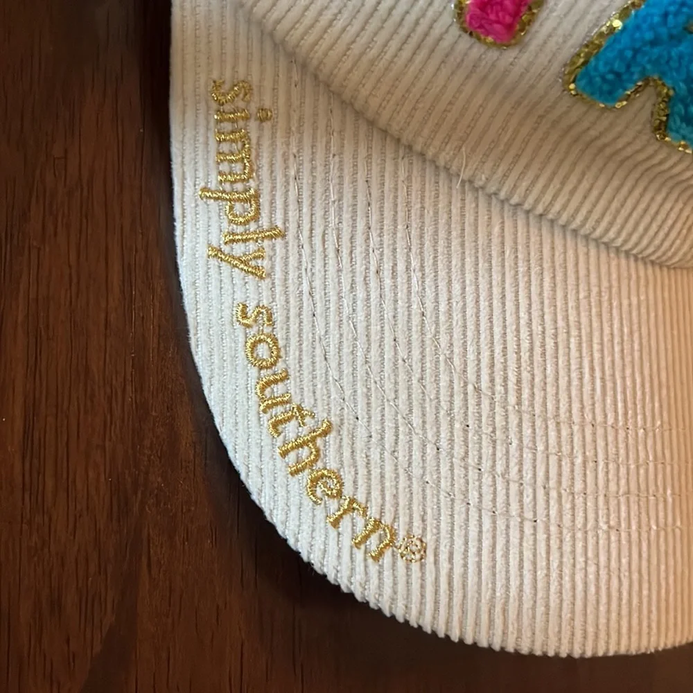 Simply Southern “Faith” corduroy baseball cap New with tags - Picture 3 of 7
